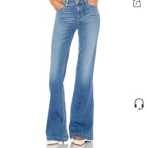 Paige Genevieve Flare Jeans In North Star Distressed - Size 28